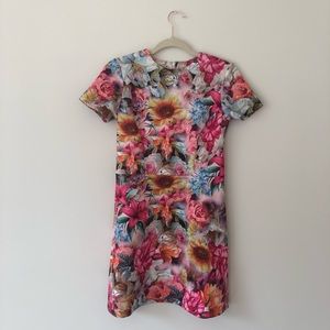 Alexia Admor Short Sleeve Floral Dress